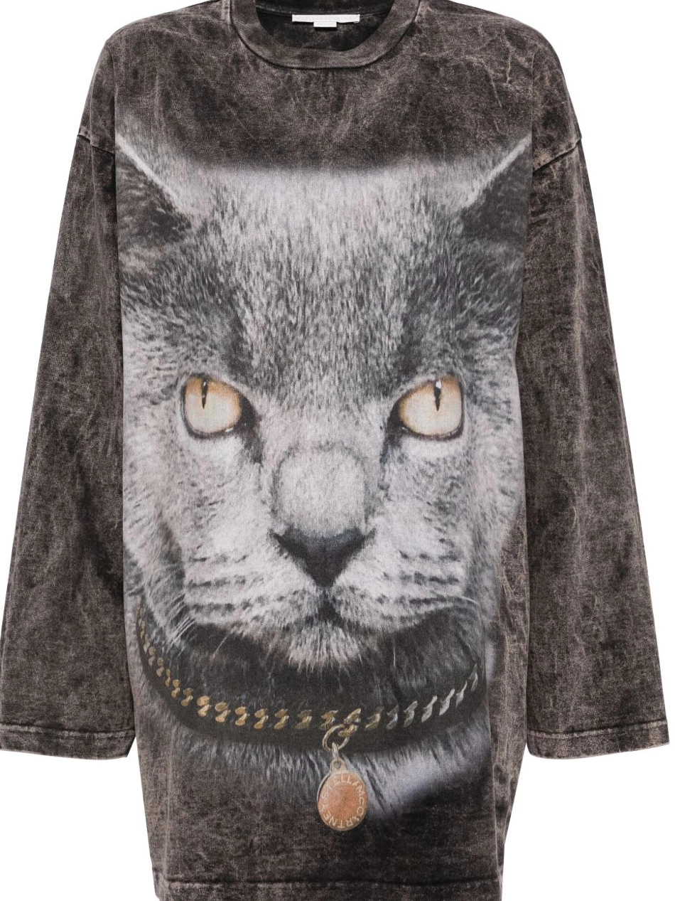 Affordable Big T-shirt Cat Women Stella McCartney 0620